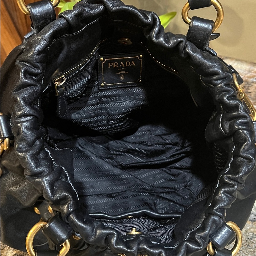 Prada EUC Vitello Daino Shoulder Bag With COA - Picture 9 of 13